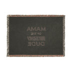 Mama of the Birthday Dude Woven Blanket — Funny Mom Gift for Birthday Celebrations