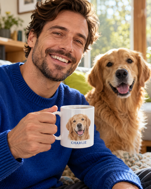Illustrative personalization concept: mug