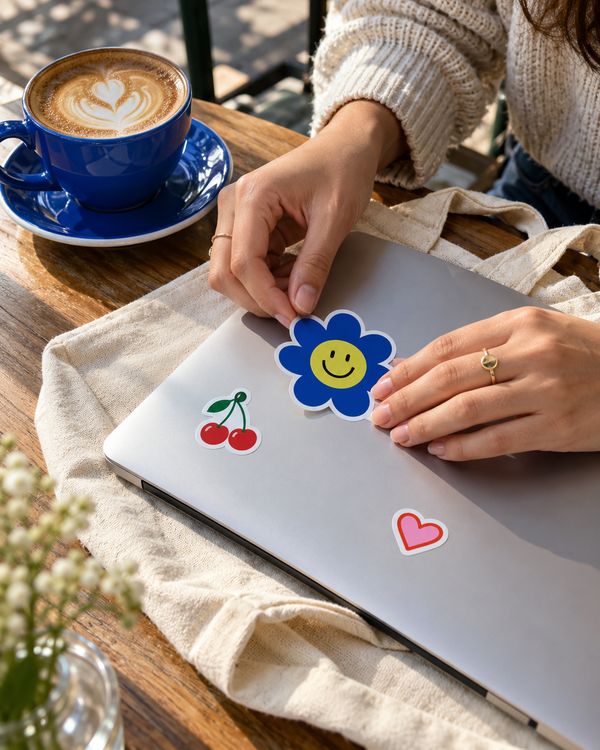Illustrative personalization concept: sticker